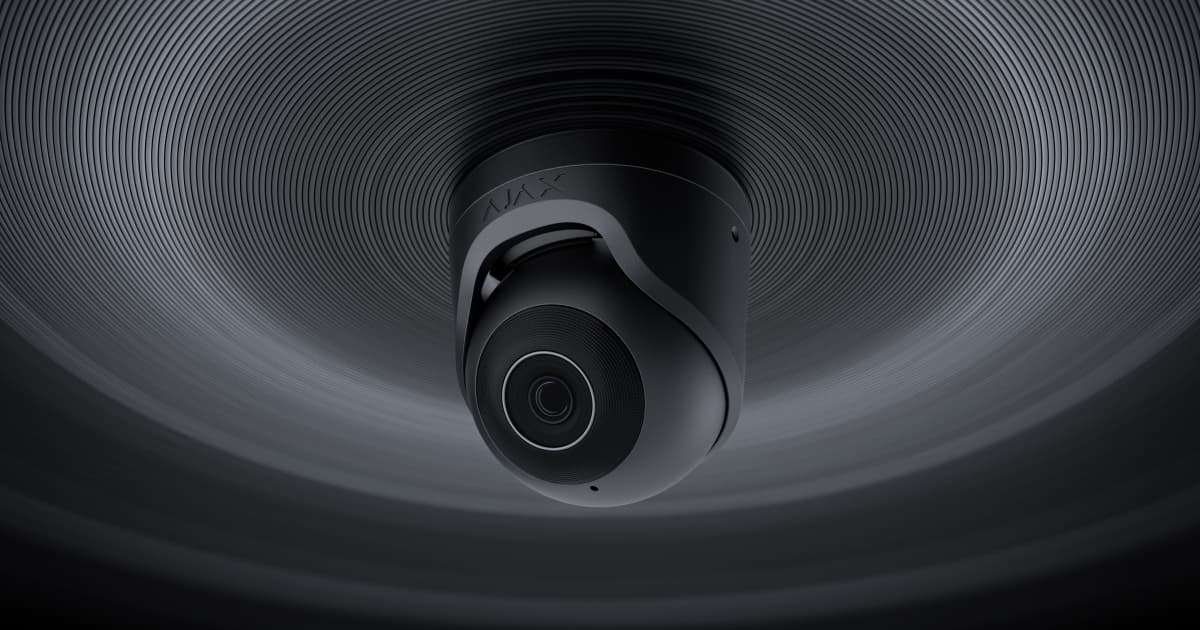 Ajax TurretCam AI-powered wired IP CCTV camera for London homes